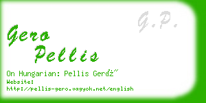 gero pellis business card